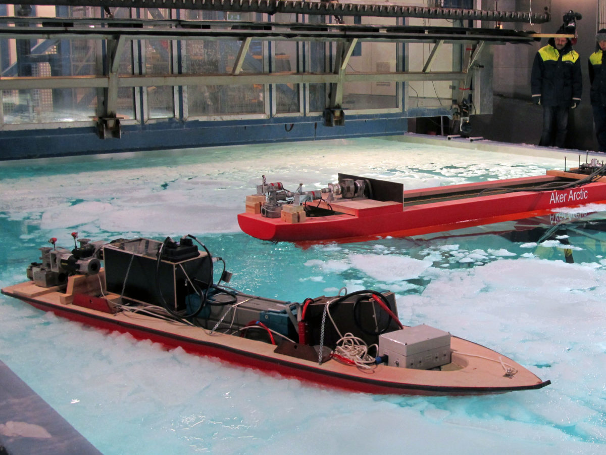 Ice Model Tests Aker Arctic