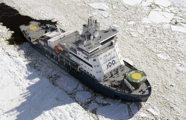 Polaris finish icebreaker